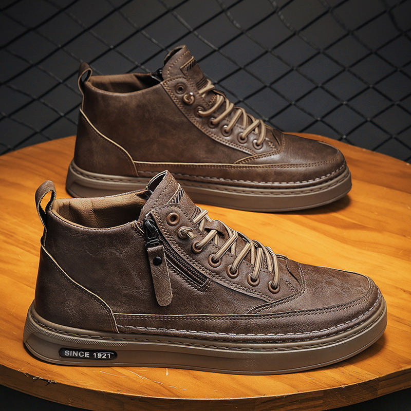 Women's High Sneakers with sturdy upper material and practical zipper