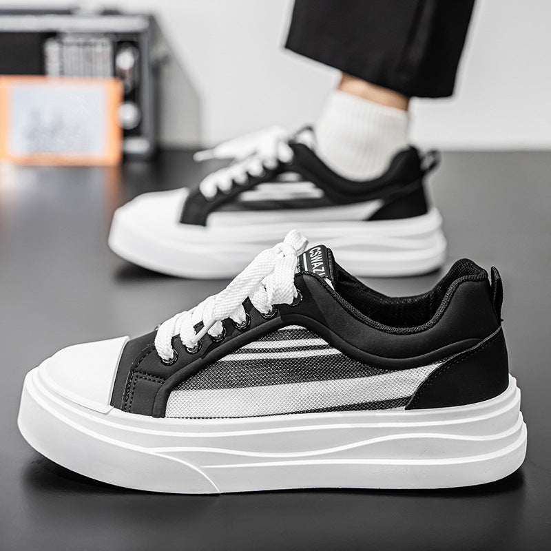 Women's Chunky Sneakers with Breathable Inserts and Fashionable Design Elements