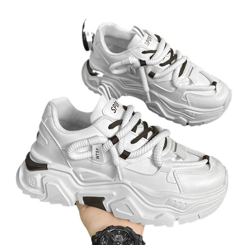 Thick sports shoes for women with innovative details