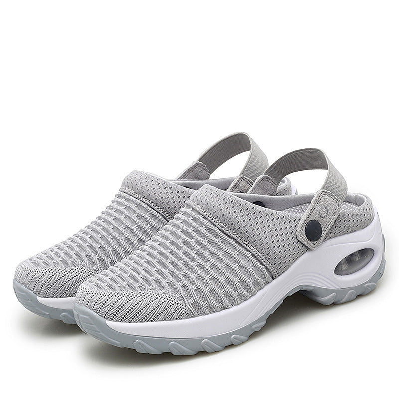 Women's breathable Slip-On sneakers with fashionable mesh design