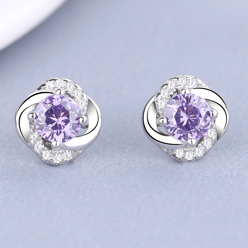 Women's earrings with sparkling cubic zirconia and elegant cable design Tom Cottons