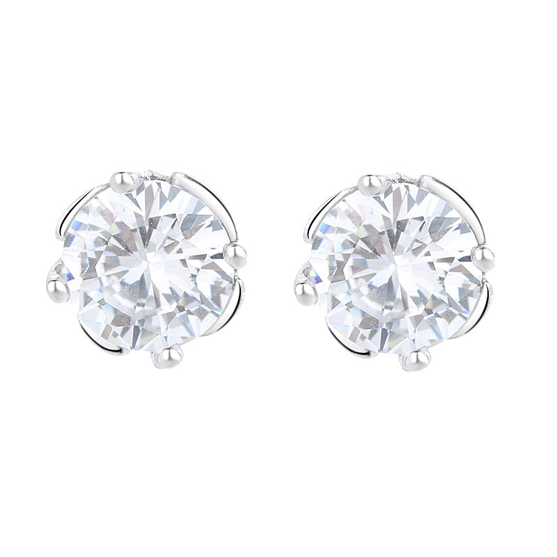 Ladies earrings with sparkling crystals in exquisite wreath design Tom Cottons
