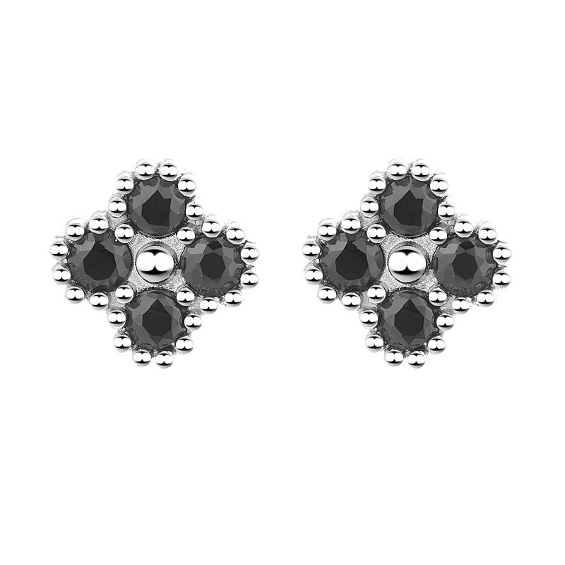 Women's earrings with multilayer floral design and sparkling zirconia Tom Cottons