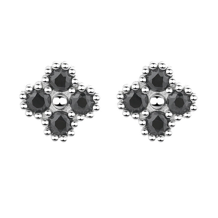 Women's earrings with multilayer floral design and sparkling zirconia Tom Cottons
