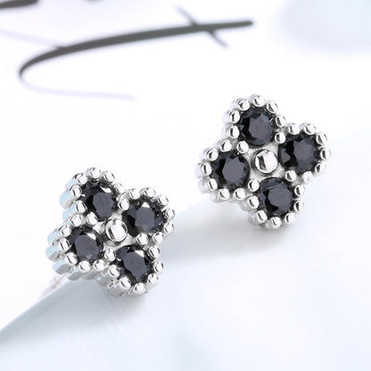 Women's earrings with multilayer floral design and sparkling zirconia Tom Cottons