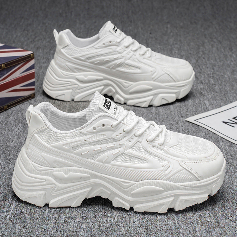 Women's sports shoes with cushioned sole and breathable inserts
