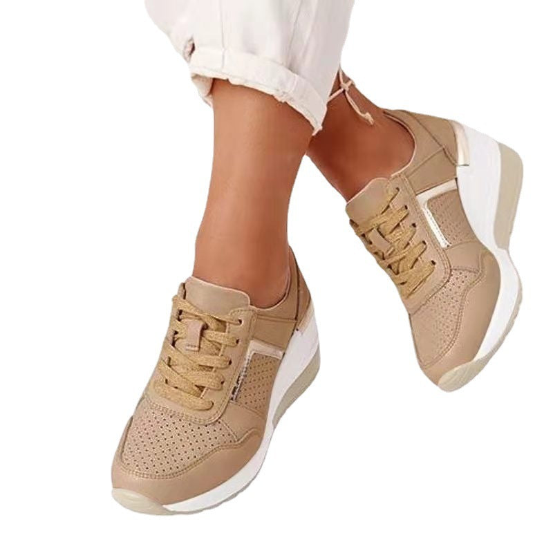 Women's breathable sneakers with perforated details and comfortable insole