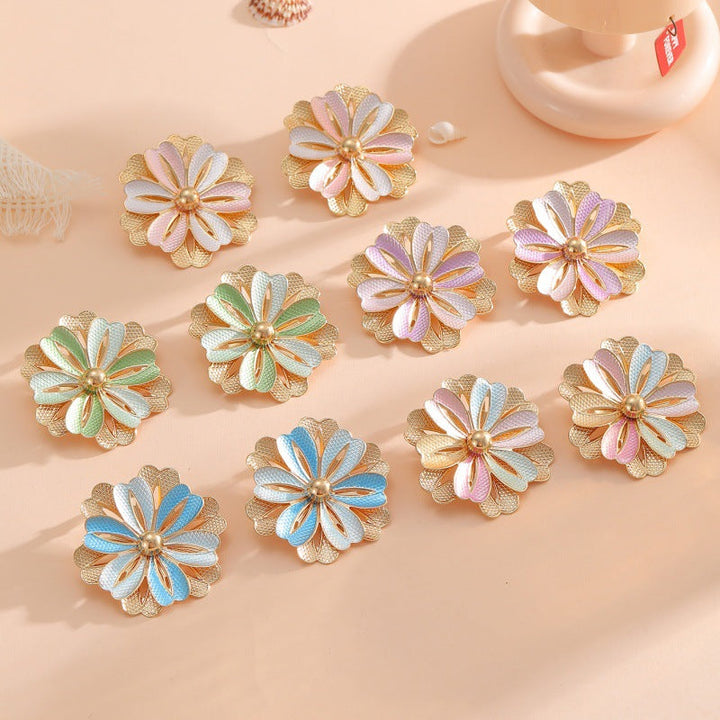 Ladies Hair Clips with Artistic Flower Design Tom Cottons