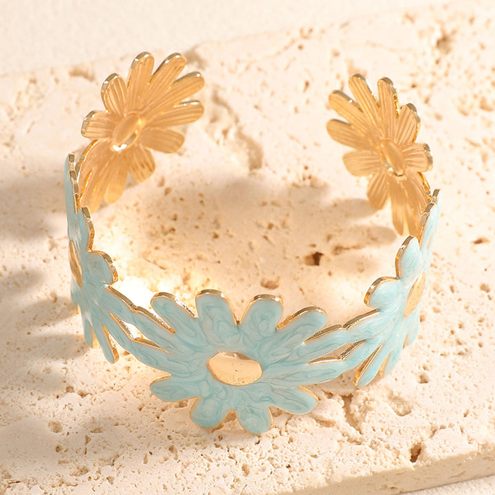 Women's bangle with floral flower pattern Tom Cottons