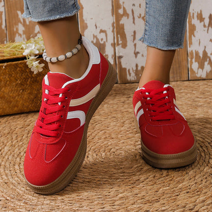 Women's sneakers with fashionable upper material and non-slip sole