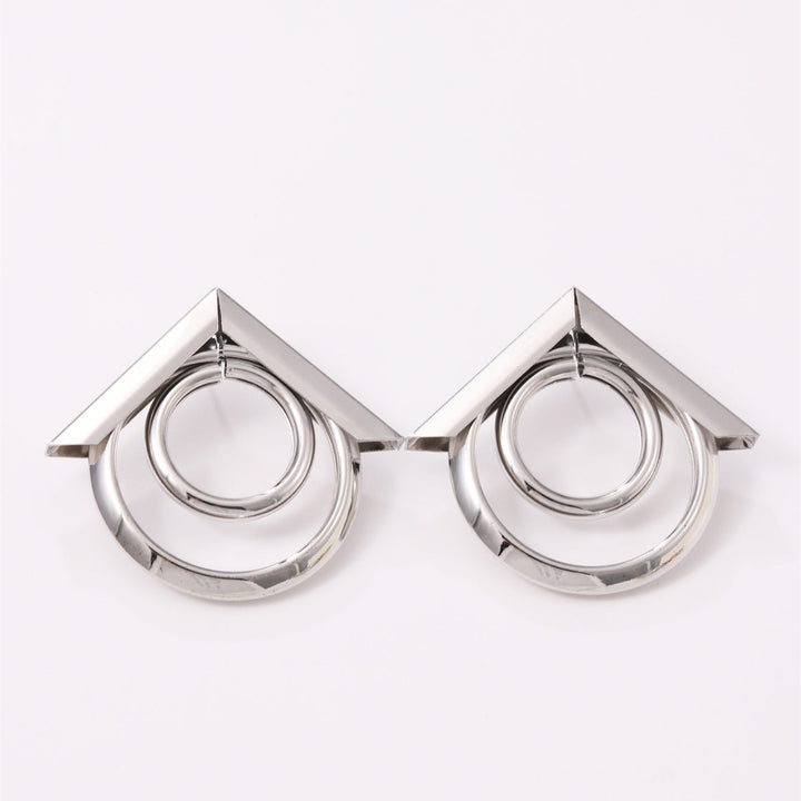 Women's Hanging Earrings with Elegant, Curved Ring Design Tom Cottons