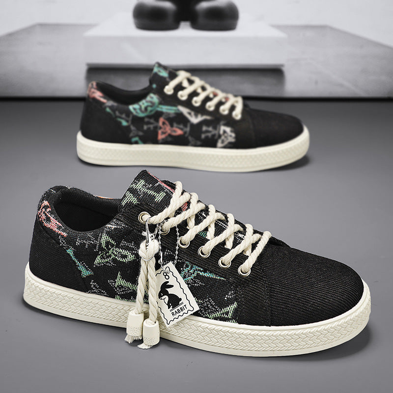 Ladies' Fashion Sneakers with Unique Textile Design