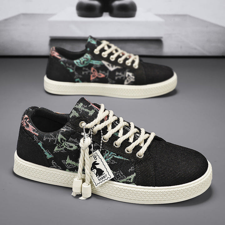 Ladies' Fashion Sneakers with Unique Textile Design