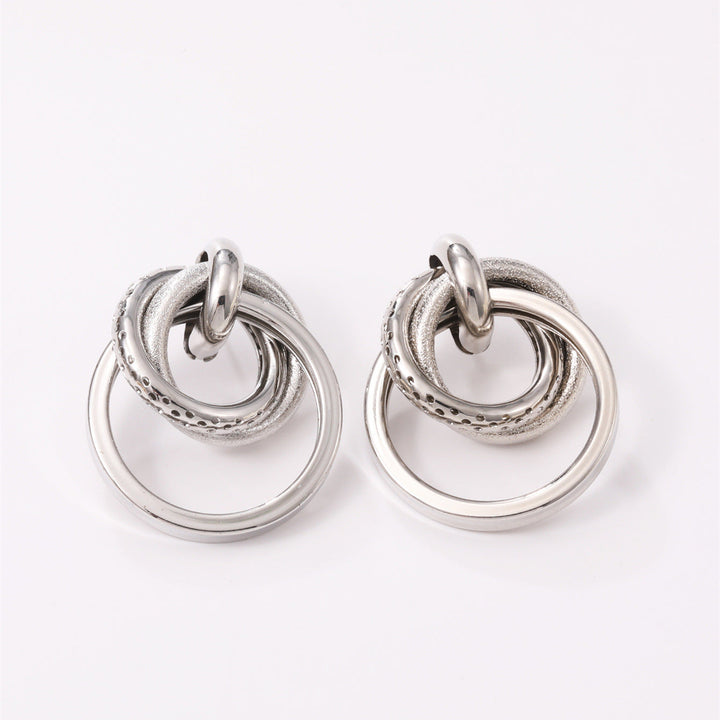 Women's Hanging Earrings with Elegant, Curved Ring Design Tom Cottons