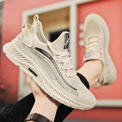 Women's Breathable Leisure Sneakers with Flexible Upper Material and Non-Slip Sole