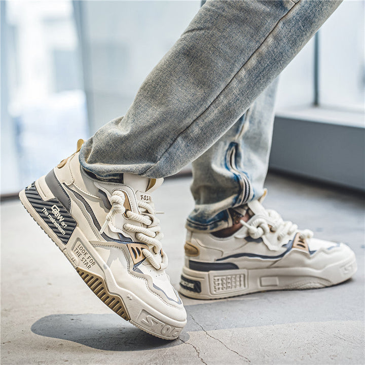 Women's sporty chunky sneakers with durable upper material and innovative design