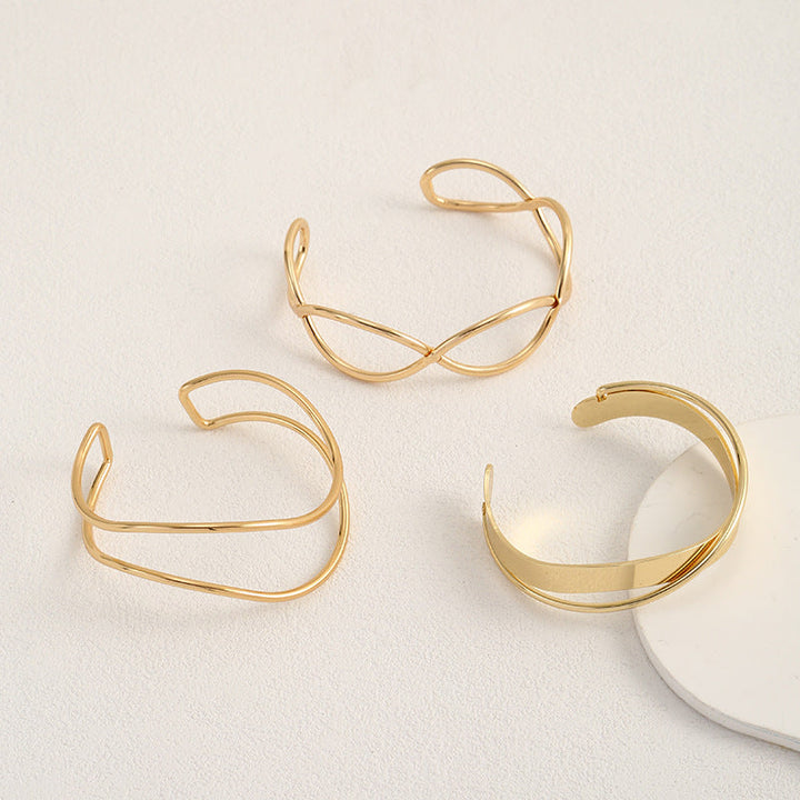Women Open Bangle in Minimalist Design Tom Cottons