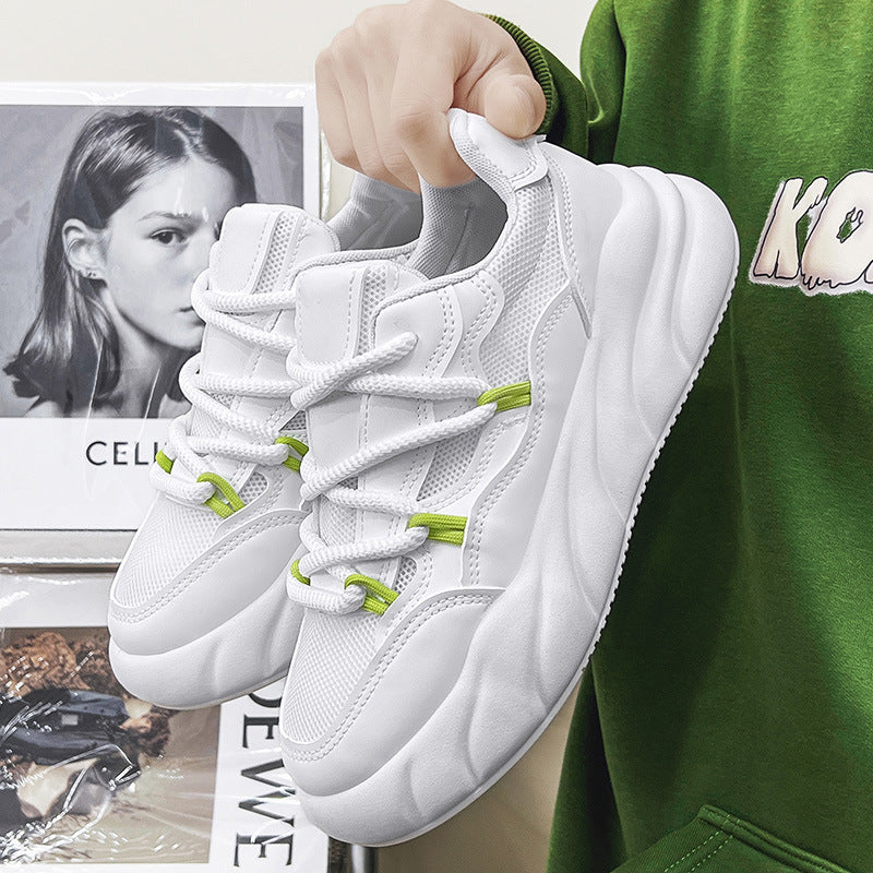 Women's sporty sneakers with innovative lacing technology and ultra-light design