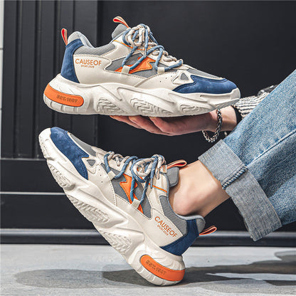 Women's sporty sneakers with elastic upper material and non-slip sole