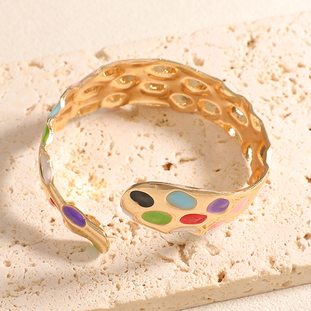 Ladies Open Bangle in Elegant Snake Design Tom Cottons