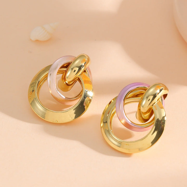 Women's earrings in elegant ring design Tom Cottons