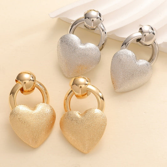 Ladies earrings in elegant heart design Tom Cottons