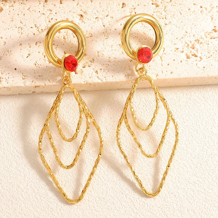 Women's earrings with elegant, shimmering design Tom Cottons