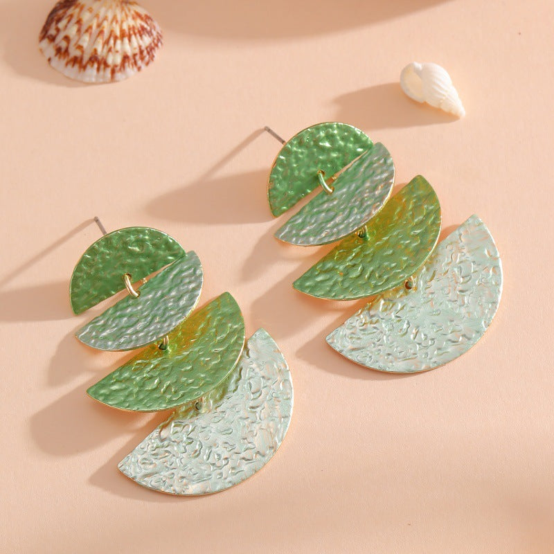 Women's Hanging Earrings in Elegant, Layered Design Tom Cottons