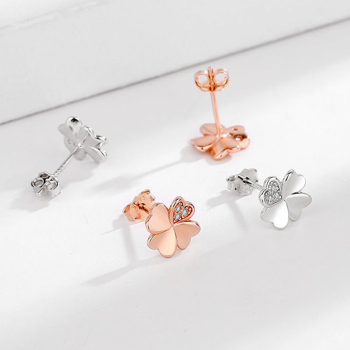 Ladies earrings in modern floral design Tom Cottons