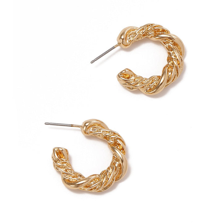 Women High-Quality Earrings with Braided Design Tom Cottons