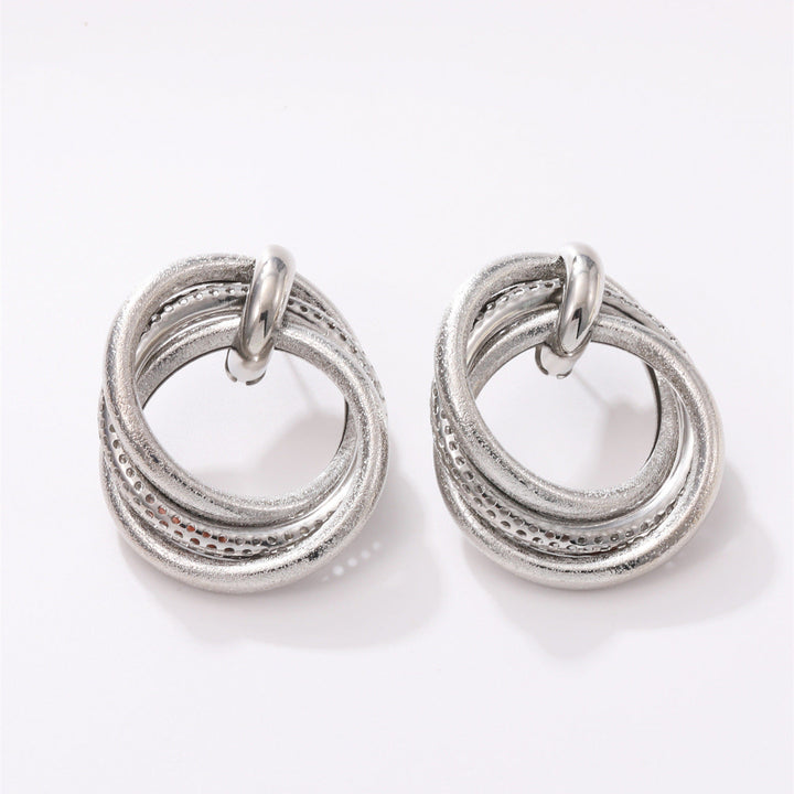 Women's Hanging Earrings with Elegant, Curved Ring Design Tom Cottons