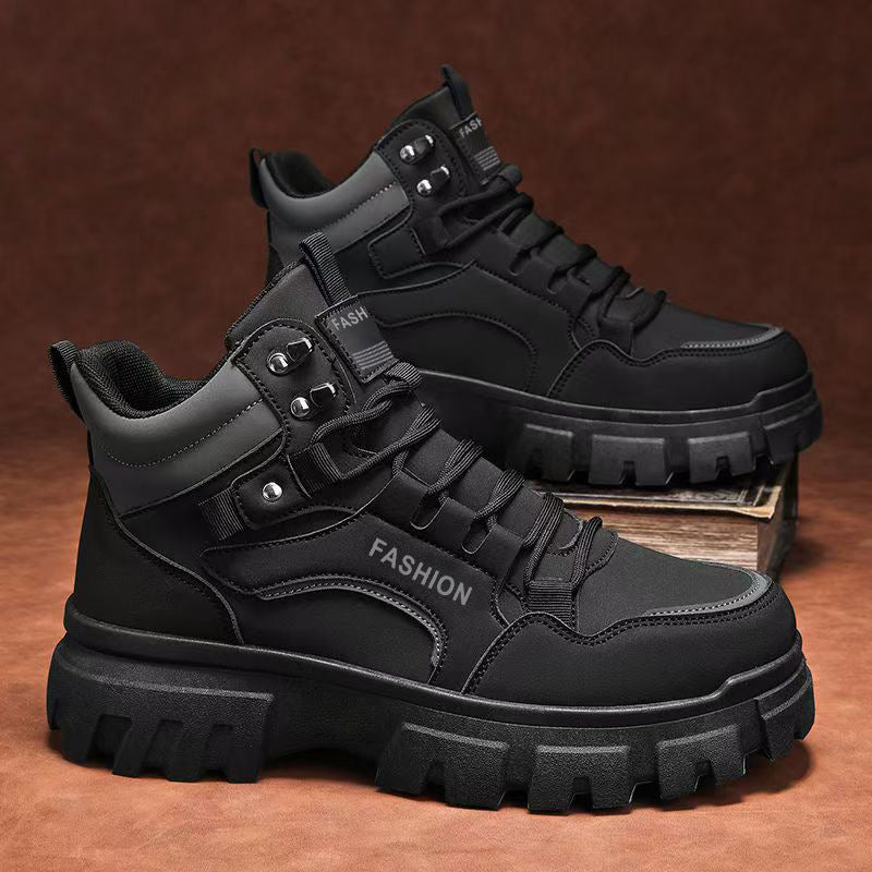 Women's High Sneakers with Robust Profile and Fashionable Design