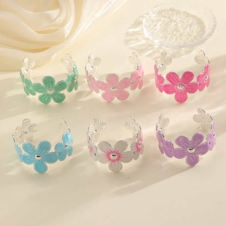 Women's bracelet made of high-quality metal with floral design Tom Cottons