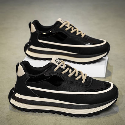 Sport shoes for women with cushioned profile sole and fashion accents