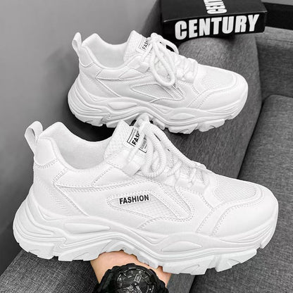Women’s Sporty Sneakers with Robust Design and Breathable Inserts