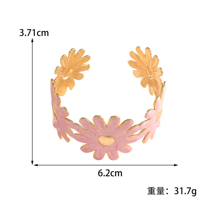Women's bangle with floral flower pattern Tom Cottons