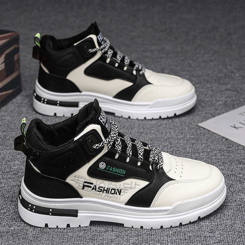 High top athletic sneakers for women with breathable construction and non-slip sole