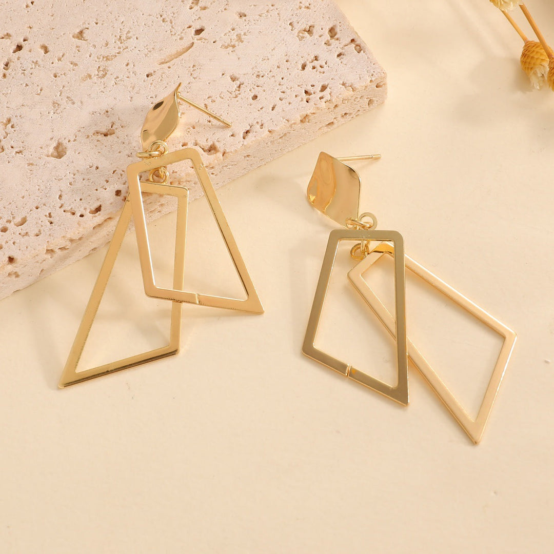 Women's Hanging Earrings in Modern Geometric Design Tom Cottons