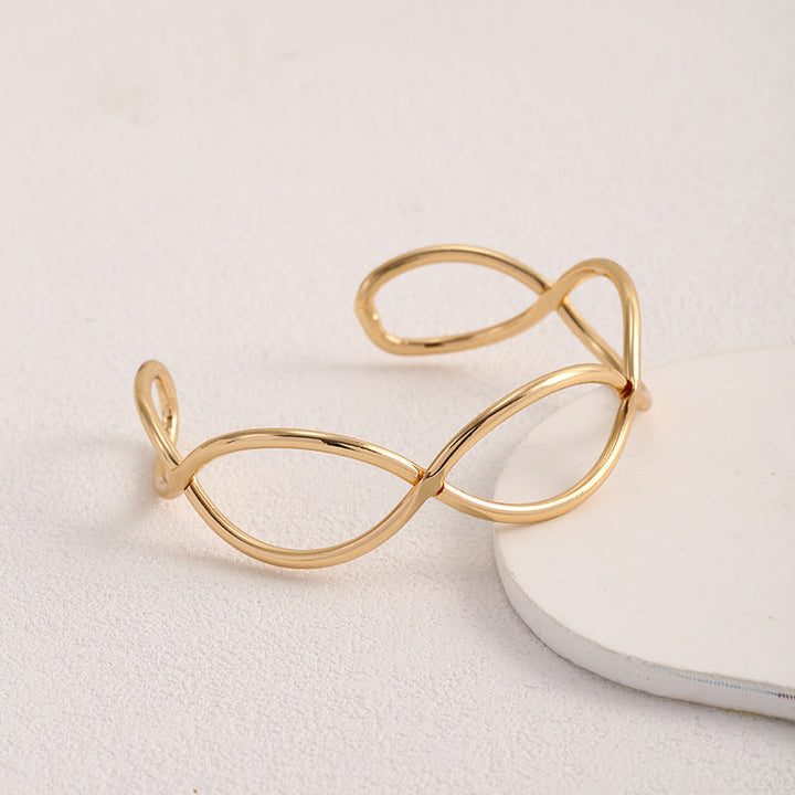 Women Open Bangle in Minimalist Design Tom Cottons