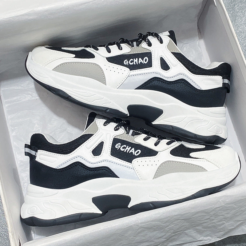 Ladies sporty sneakers with cushioned sole and breathable upper edge