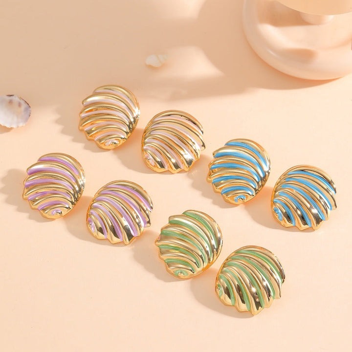 Women's ear clips in maritime shell design Tom Cottons