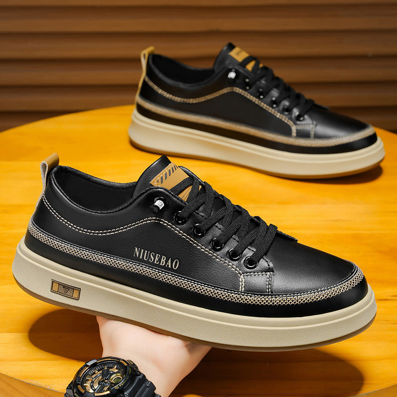 Women’s stylish leather sneakers with comfortable cushioning and slip-resistant sole