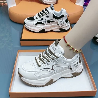 Women's Chunky Sneakers with stylish design and breathable upper material structure