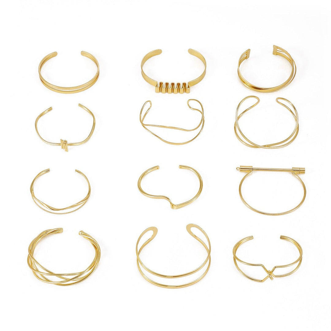 Ladies' bangle with elegant curved design Tom Cottons