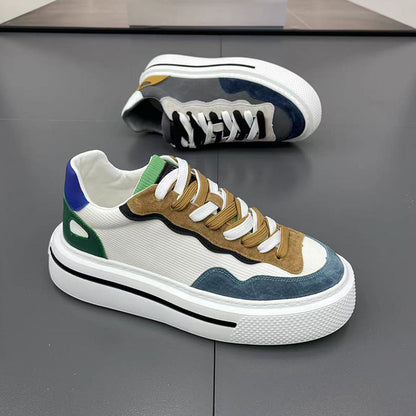 Women's Fashion Sneakers with High Platform Sole and Breathable Structure