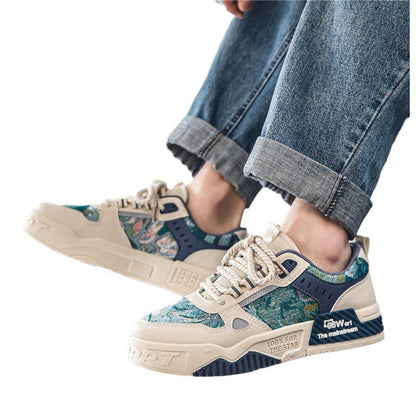 Women's sporty sneakers with innovative upper material and non-slip sole