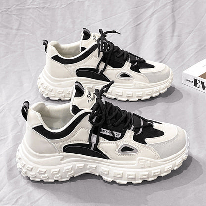 Fashion chunky sneakers for women with non-slip sole