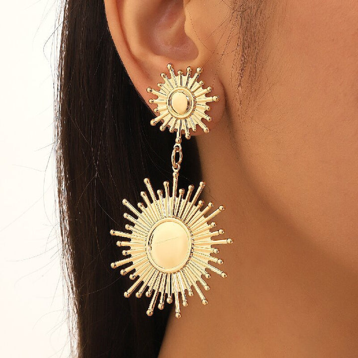 Women's Hanging Earrings in Modern Radiant Design Tom Cottons