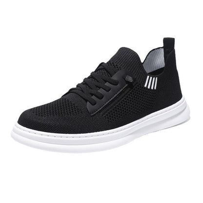 Men's sneakers with breathable knitted upper and non-slip sole