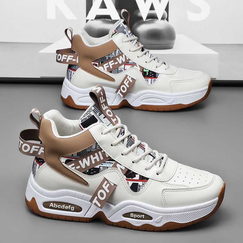 High sports sneakers for ladies with fashion detail